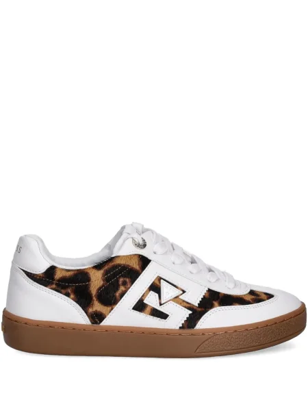 Sneakerși Guess din piele alb