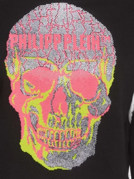 Hoodie Philipp Plein με σχέδιο μαύρο