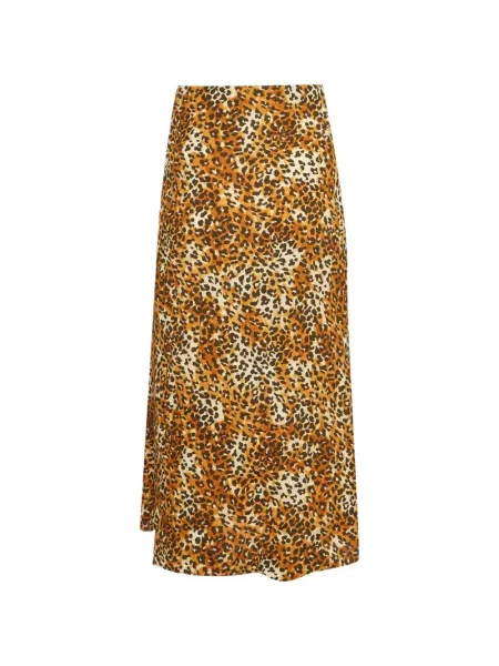 Leopardí midi sukně Maje s potiskem