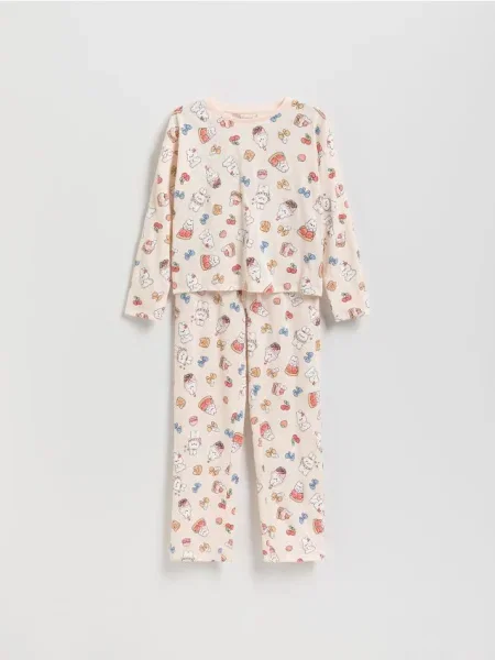 Reserved Pijama din două piese cu model roz-pastel roz