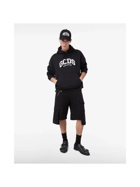 Bluza z kapturem Gcds z logo czarna
