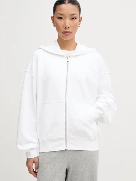 Calvin Klein hanorac cu glugă pentru femei din alb