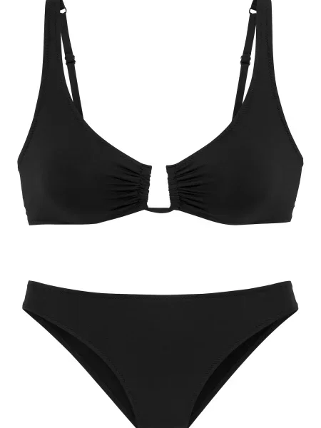 S.Oliver Costum de baie două piese negru