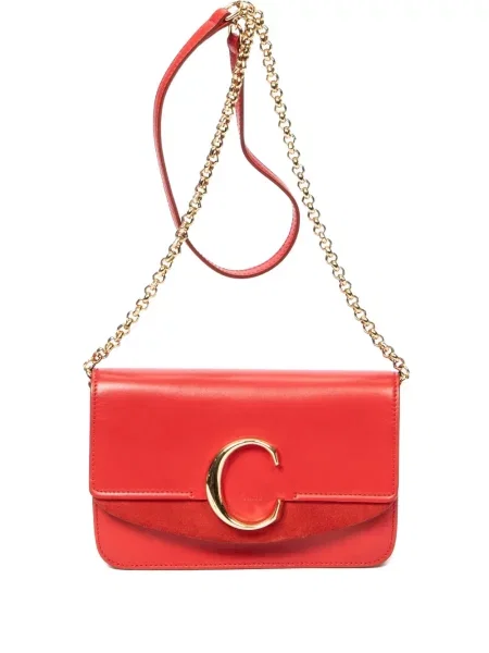 Colier Chloé Pre-owned cu bretele roșu