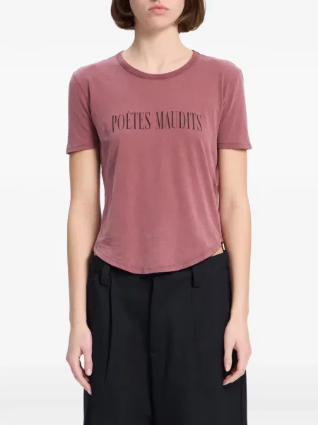 Tricou Ann Demeulemeester cu imagine roz