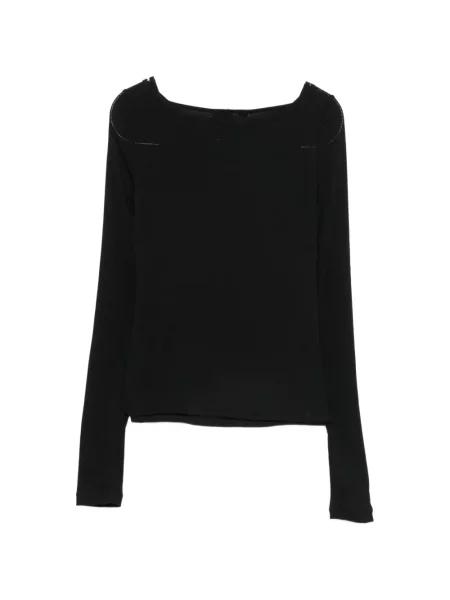 Lung tricou Eckhaus Latta negru