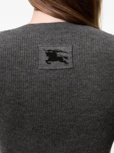 Cardigan Burberry din cașmir gri