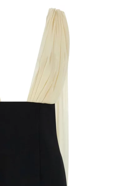 Rochie maxi Armarium cu decolteu în V de costum negru