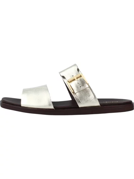 Klapki Clarks żółte