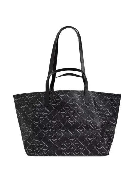 Geantă Zadig&voltaire cu imagine negru
