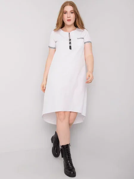 Rochie Fashionhunters de costum alb
