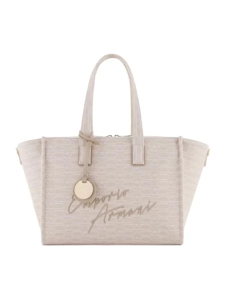 Shopperka Emporio Armani beżowa