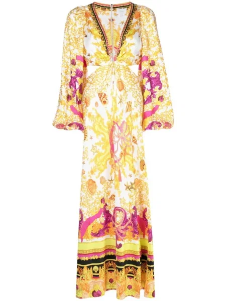 Rochie maxi Camilla de costum alb