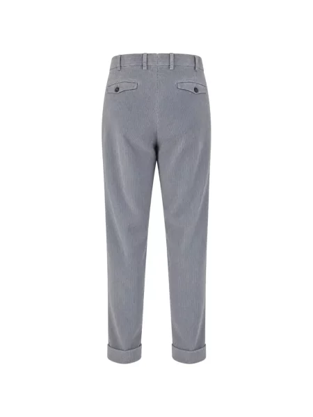 Pantaloni Pt Torino de catifea cord gri