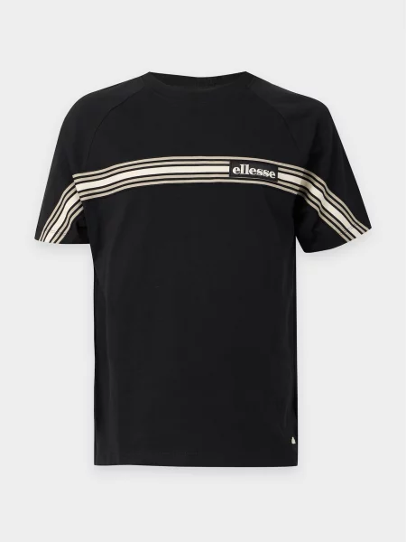 ELLESSE Tricou Rossanti gri piatră / negru alb