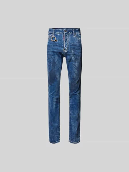 Skinny jeansy skinny Dsquared2 niebieskie