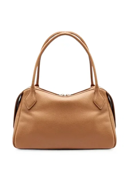 Geantă shopper Minobossi din piele maro