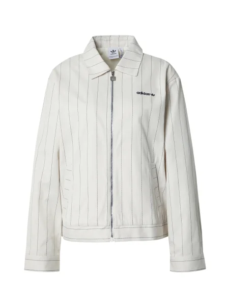 Adidas Bunda pro přechodné období Pinstripe Harrington bílá