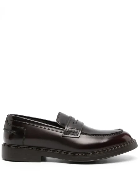 Pantofi loafer Doucal's din piele roșu