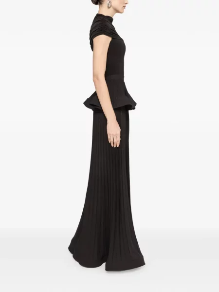 Pantaloni palazzo Nissa negru