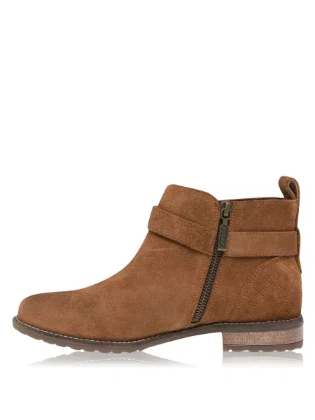 Półbuty Barbour zamszowe plisowane brązowe Shopsy - Main Image