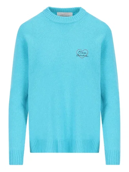 Pulover Giada Benincasa din cașmir albastru