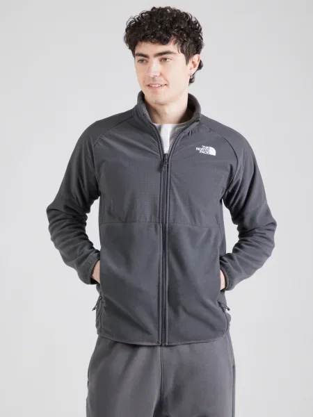 Geacă The North Face din fleece gri