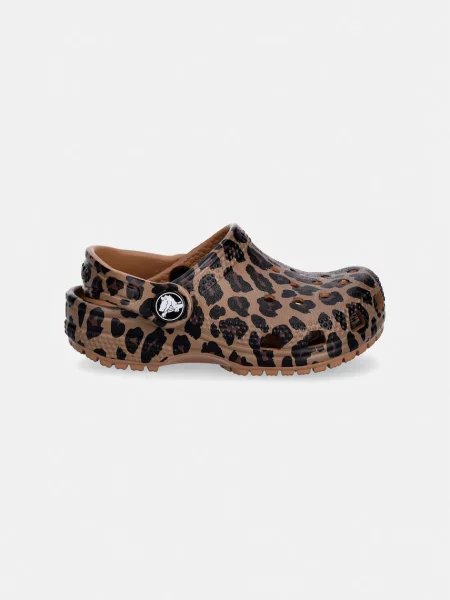 Crocs pantofle CLASSIC ANIMAL CLOG T hnědé