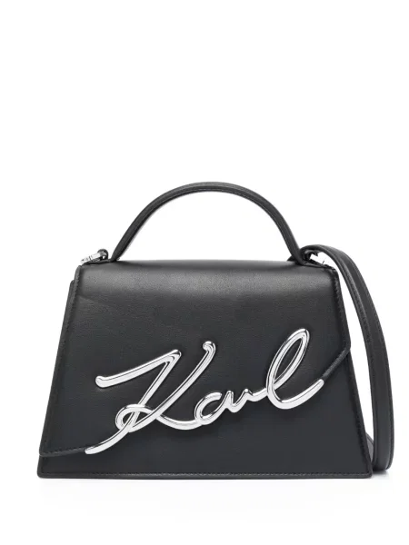 Body Karl Lagerfeld din piele negru