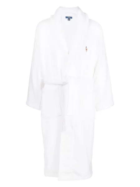 Kućni ogrtač Polo Ralph Lauren s vezom bijela