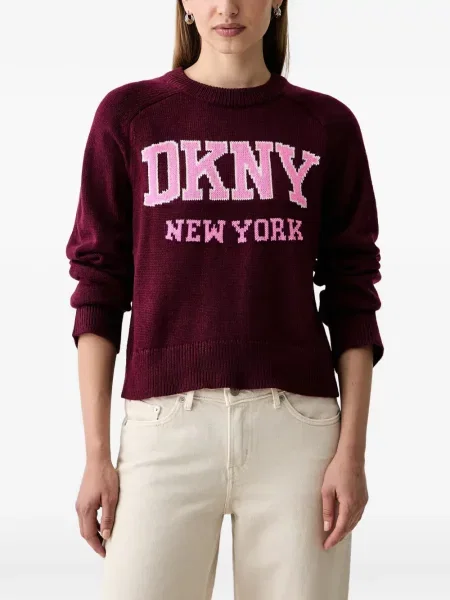 Pulover Dkny cu autograf roșu