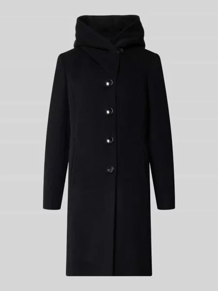 Płaszcz z mieszanki żywej wełny z dodatkiem kaszmiru model Bella' Milo Coats czarny