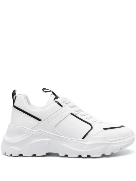 Sneakerși Just Cavalli chunky alb