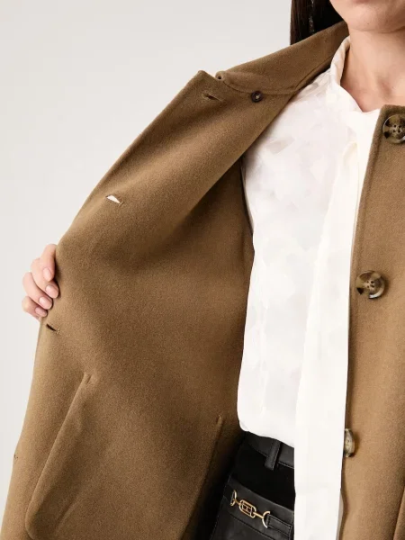 Barbour rövid dzseki női gyapjúval Aggy barna