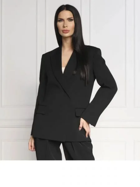 Calvin Klein Sacou cu adaos de lână negru