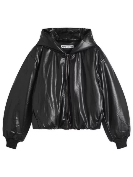 Kurtka skórzana Acne Studios czarna