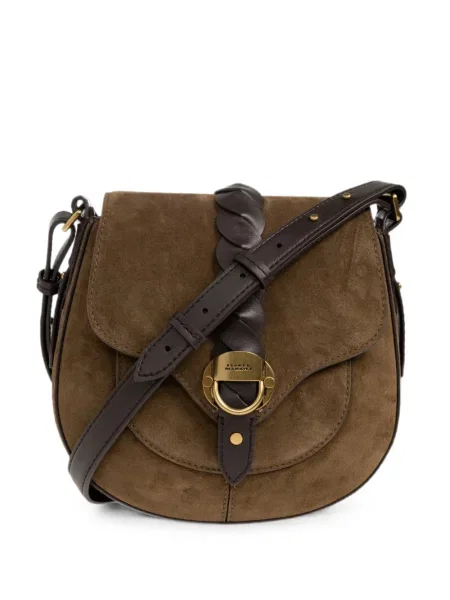 Geanta crossbody Isabel Marant din piele maro
