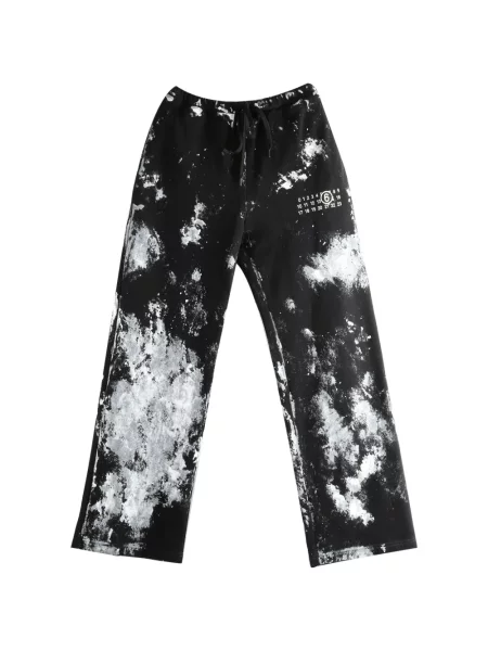 Pantaloni Mm6 Maison Margiela cu legături alergare negru