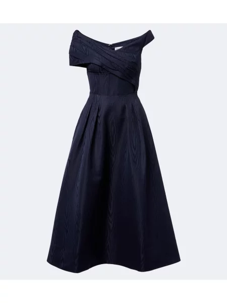 Rochie midi Rebecca Vallance asimetrică albastru
