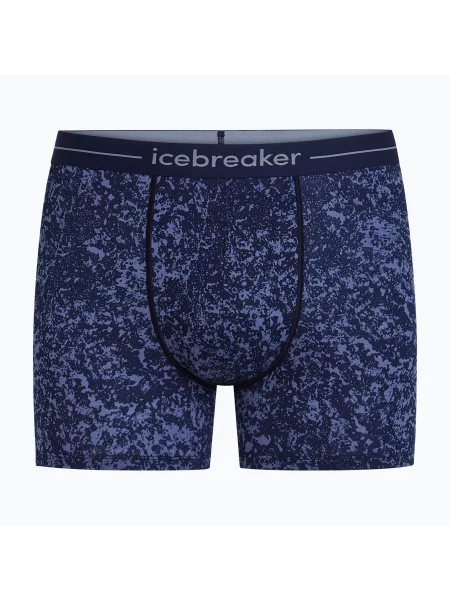 Boxeri termoactivi pentru bărbați Icebreaker Merino Anatomica Moss Bloom midnight navy/aop marină