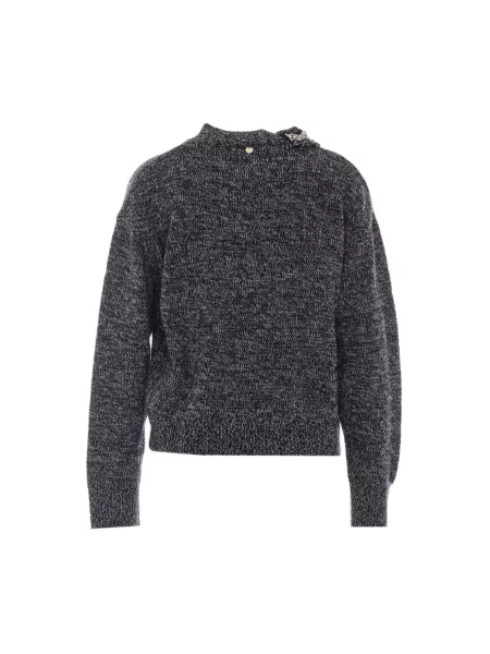 Dzianinowy sweter Liu Jo czarny