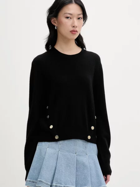 From Future pulover pentru femei din cașmir negru