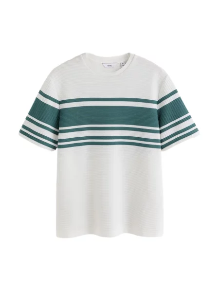 Next Tricou verde alb