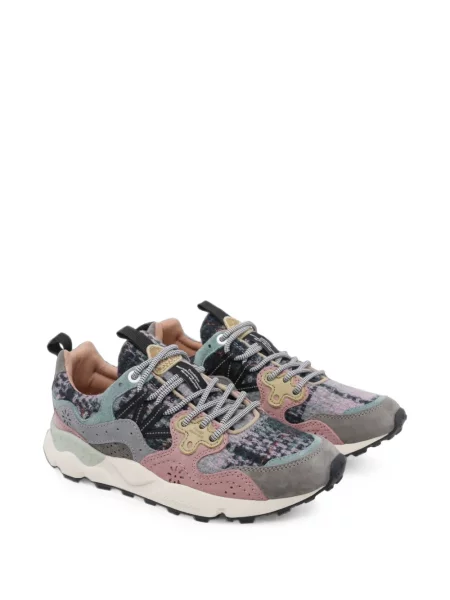 Φλοράλ sneakers Flower Mountain σουέντ γκρι