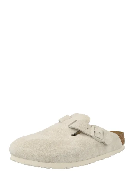 BIRKENSTOCK Šľapky Boston krémová biela