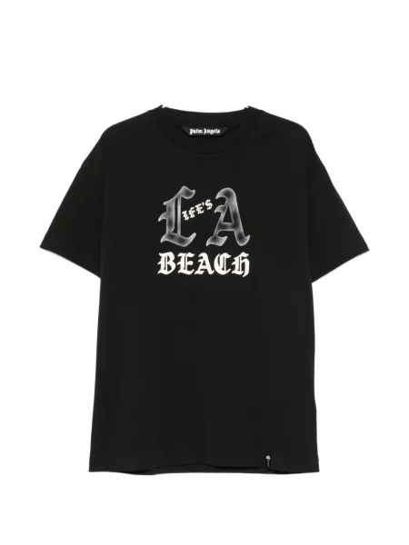 Tricou Palm Angels cu imagine negru