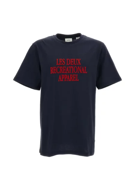 Tricou Les Deux cu imagine albastru