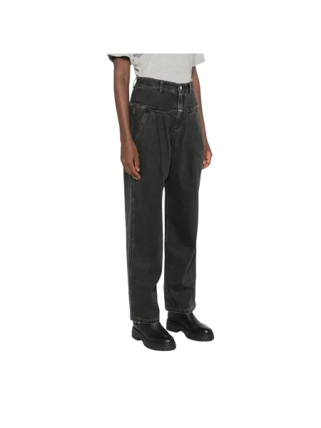 Szerokie jeansy Marant Etoile czarne