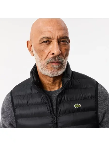 Lacoste Wodoodporna Kamizelka Puchowa czarna