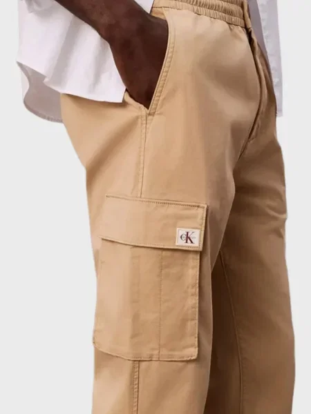 Брюки карго Calvin Klein Jeans бежевые